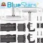 [UPGRADED] Ultra Durable W10712395 Dishwasher METAL Rack Adjuster Kit Replacement by Blue Stars - Exact Fit For Whirlpool Kenmore Dishwashers - Replaces W10250159 W10350375 AP5957560 W10712395VP