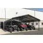 Arrow 20 x 20 29-Gauge Metal Carport with Steel Roof Panels, 20 x 20, Charcoal Arrow 20 x 20 29-Gauge Metal Carport with Steel Roof Panels, 20 x 20, Charcoal