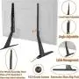 Hemudu Universal Table Top TV Stand Base VESA Pedestal Mount for 27 inch to 55 inch TVs with Cable Management and Height Adjustment,Holds up to 125lbs Hemudu Universal Table Top TV Stand Base VESA Pedestal Mount for 27 inch to 55 inch TVs with Cable Management and Height Adjustment,Holds up to 125lbs