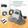 3 in 1 Aluminum Charging Station for Apple Watch Charger Stand Dock for iWatch Series SE/6/5/4/3/2/1, iPad, AirPods Pro/2/1 and iPhone 12/11/Xs/X Max/XR/X/8/ 8P/7/7P/6S/6S（ Space Gray）