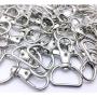 YIXI-SBest 60Pcs 360° Metal Swivel Trigger Snap Hooks Lobster Claw Clasps, Wide 3/4 Inch D Ring, Large Size Keychain Hooks, 20mm in ID, 40mm in Length (3/4”, Silver)