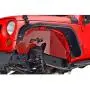 KML JK Front and Rear Inner Fender Kit 6PCS Sheet Metal Red with Logo Cut for 07-18 Wrangler JK KML JK Front and Rear Inner Fender Kit 6PCS Sheet Metal Red with Logo Cut for 07-18 Wrangler JK