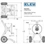 Eley Portable Garden Hose Reel Cart