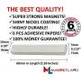 Strong Magnets Rare Earth Neodymium: Bar Super Permanent Metal Rectangular Adhesive, 60x10x3mm, Powerful Pull Force, 6 Piece| Heavy Duty, Fridge Door, Garage, Kitchen, Science, Craft, Art, Office, DIY