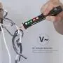 Voltage Tester, Meterk Non-Contact Voltage Tester Pen with Alarm Mode & Live/Null Wire Judgment, LED Flashlight Beeper Multi-sensor, 12V-1000V/48V-1000V Electric Voltage Detector Pen