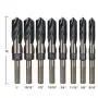 Best Choice 8-Piece 1/2” Shank Silver and Deming Drill Bit Set in Aluminum Carry Case, High Speed Steel (HSS) | SAE Size 9/16” - 1” by 1/16th Increment