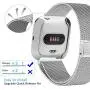 Maxjoy Compatible with Fitbit Versa Bands, Versa 2 Stainless Steel Metal Band Mesh Replacement Bracelet Wristband with Protective Case Compatible with Fitbit Versa 2 1 Watch, Silver Maxjoy Compatible with Fitbit Versa Bands, Versa 2 Stainless Steel Metal Band Mesh Replacement Bracelet Wristband with Protective Case Compatible with Fitbit Versa 2 1 Watch, Silver