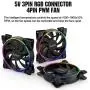 Pccooler 120mm Fan Moonlight Series, PC-3M120 RGB LED Computer Case Fan - PWM PC Cooling Fan - Dual Light Loop Quiet Fan/Multiple Light Modes with Controller for PC Cases, CPU Coolers Pccooler 120mm Fan Moonlight Series, PC-3M120 RGB LED Computer Case Fan - PWM PC Cooling Fan - Dual Light Loop Quiet Fan/Multiple Light Modes with Controller for PC Cases, CPU Coolers