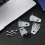 2 Inch Metal Hold Down Brackets and Pins, Blind Brackets Blind Holder Replacements for Horizontal Blinds Shades Windows Doors (8) 2 Inch Metal Hold Down Brackets and Pins, Blind Brackets Blind Holder Replacements for Horizontal Blinds Shades Windows Doors (8)
