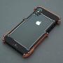 iPhone Xs Max Wood Metal Frame Case,Drop Protection Ultra Thin Aluminum Metal Cover Protective Case Shockproof Dropproof Bumper Frame for Apple iPhone Xs Max 6.5inch 2018 (Black)