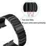 LDFAS Compatible for Apple Watch Band 44mm 42mm, Solid Stainless Steel Metal Link Bracelet Bands Replacement for iWatch Strap Compatible for Apple Watch SE Series 6/5/4/3/2/1, Black
