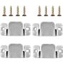 Mudder Universal Sectional Sofa Interlocking Sofa Connector Bracket with Screws, 4 Pieces