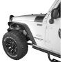Hooke Road Wrangler JK Fender Flares + Inner Fender Liners Front & Rear Kit Compatible with Jeep Wrangler JK & Unlimited 2007-2018 2/4 Doors