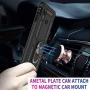Compatible for Alcatel 3V 2019/5032W Case with HD Screen Protector Military Grade Drop Impact 360 Metal Rotating Ring Kickstand Holder Case for Alcatel 3V 2019/5032W (Black)