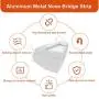 BathBull Aluminum Strips Nose Wire,Nose Bridge for Mask,90MM Metal Flat Nose Clips Nose Bridge Bracket DIY Wire (100PCS)