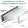 BYB E430 Metal Architect LED Desk Lamp, Swing Arm Task Lamp with Clamp, Eye-Care Drafting Table Lamp, Dimmable Office Light, 4 Lighting Modes, 6 Level Dimmer, Touch Control, Memory Function, Silver