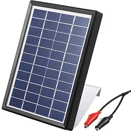 Sumind Solar Panel Charger for Feeder, 3.5W Panel Waterproof Solar Panel Battery Charger with Metal Mounting Bracket (12V) Sumind Solar Panel Charger for Feeder, 3.5W Panel Waterproof Solar Panel Battery Charger with Metal Mounting Bracket (12V)
