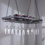 Wine Enthusiast Metal Hanging Wine Glass Rack