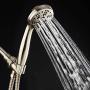 AquaDance High Pressure 6-Setting Full Brushed Nickel Handheld Shower Head with Stainless Steel Hose. Officially Independently Tested to Meet Strict US Quality & Performance Standards!