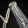 AquaDance High Pressure 6-Setting Full Brushed Nickel Handheld Shower Head with Stainless Steel Hose. Officially Independently Tested to Meet Strict US Quality & Performance Standards!