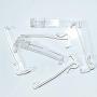 cuteLEC Valance Clips 3-1/4inch 6 PCS Clear Plastic for Window Faux Wood Blinds Parts,Accessory,Components