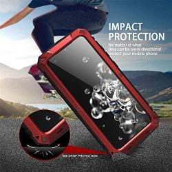 WintMing Compatible with Samsung Galaxy S20 Ultra Aluminum Metal Case Military Grade Case with Kickstand Shockproof Dustproof Cover