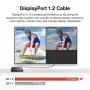 DisplayPort Cable 3.3ft/Red, iVANKY DP Cable, [4K@60Hz, 2K@165Hz, 2K@144Hz], Nylon Braided High Speed DisplayPort 1.2 Cable, Compatible with PC, Laptop, TV