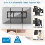 Tilt TV Wall Mount Bracket Low Profile for Most 37-70 Inch LED LCD OLED Plasma Flat Curved Screen TVs, Large Tilting Mount Fits 16-24 Inch Wood Studs Max VESA 600x400mm Holds up to 132lbs by Pipishell