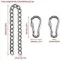 GOODTDO Swing Chair Hanging Chain, Stainless Steel Hardware Hanger String with 2 Carabiner for Porch Swing, Hammock, Rope, Tire, Punching Bags, Ceiling Mount Indoor Outdoor 330LB Capacity GOODTDO Swing Chair Hanging Chain, Stainless Steel Hardware Hanger String with 2 Carabiner for Porch Swing, Hammock, Rope, Tire, Punching Bags, Ceiling Mount Indoor Outdoor 330LB Capacity
