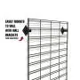 Econoco - Panel Slat Grid Display – Metal Slat Grid for Any Retail Display, 2’ Width x 6’ Height, 3 Grids Per Carton (Black) Econoco - Panel Slat Grid Display – Metal Slat Grid for Any Retail Display, 2’ Width x 6’ Height, 3 Grids Per Carton (Black)