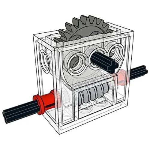 LEGO Technic COMPLETE GEARBOX ASSEMBLY 2 x 4 x 3 1/3 Trans-Clear Wormbox gear motor REDUCER block Mindstorms robotics ev3 NXT transparent robot building power functions part 6588 LEGO Technic COMPLETE GEARBOX ASSEMBLY 2 x 4 x 3 1/3 Trans-Clear Wormbox gear motor REDUCER block Mindstorms robotics ev3 NXT transparent robot building power functions part 6588