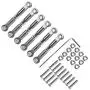 Vbest life 6 Pcs Metal Linkages Pull Rod Steering Servo Link Linkages Arm Tie Rod Ends Connector Parts Fit for Wltoys 1/18 A959 A969 A979 K929 RC Car(Titanium Color) Vbest life 6 Pcs Metal Linkages Pull Rod Steering Servo Link Linkages Arm Tie Rod Ends Connector Parts Fit for Wltoys 1/18 A959 A969 A979 K929 RC Car(Titanium Color)