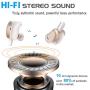 Wireless Earbuds, AMORNO True Bluetooth Headphones in-Ear Deep Bass Noise Cancelling Earphones Mini Sweatproof Sports Headsets with Charging Case Built-in Mic