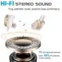 Wireless Earbuds, AMORNO True Bluetooth Headphones in-Ear Deep Bass Noise Cancelling Earphones Mini Sweatproof Sports Headsets with Charging Case Built-in Mic