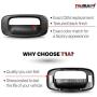 T1A Tailgate Handle Bezel Compatible with Chevrolet 1999-2007 Silverado and GMC Sierra, Also Fits 1500, 2500, 3500 HD Pickup Truck, Black Color, T1A-15228539