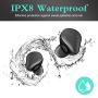 Wireless Earbuds Bluetooth Headphones in-Ear TWS Stereo with USB-C Quick Charging Case IPX8 Waterproof Touch Control Built-in Mic Earphones Noise Cancelling for Clear Calls Headset with Deep Bass