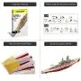 Piececool 3D Metal Model Kits-Kongou Battleship DIY 3D Metal Puzzle for Adults, Great Gift Idea