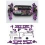 Nobranded Front and Rear Steering Hub Base C Carrier Knuckle Upgrade Kits for 1:14 Wltoys 144001 1:12 124019 124018 RC Car - Purple