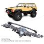 VGEBY Front Axle, Metal CNC Remote Control Front Axle RC Model Crawler Car Parts Fit for Scx10 II 90046 90047 1/10 Crawler RC Car Accessory(Gray)