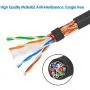 Rankie RJ45 Cat6 Snagless Ethernet Patch Cable, 5-Pack, 1 Foot, Black Rankie RJ45 Cat6 Snagless Ethernet Patch Cable, 5-Pack, 1 Foot, Black