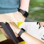 for Apple Watch Band Black 38MM/40MM Stainless Steel Strap Wristband for Replacement iWatch Strap with Comfortable Durable Folding Metal Clasp Classic Buckle Wrist Watch Strap,Updated Version