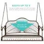 Best Choice Products Hanging Iron Porch Swing Bench Outdoor Patio Furniture for Garden, Deck w/Armrests, Mounting Chains Best Choice Products Hanging Iron Porch Swing Bench Outdoor Patio Furniture for Garden, Deck w/Armrests, Mounting Chains