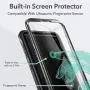 YOUMAKER Kickstand Case for Galaxy S10 Plus, Built-in Screen Protector Work with Fingerprint ID Full Body Heavy Duty Protection Shockproof Cover for Samsung Galaxy S10+ Plus 6.4 inch - Black