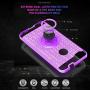 ZTE Blade X Z965 Case with HD Screen Protector,Ymhxcy 360 Degree Rotating Ring & Bracket Rubber Dual Layer Shock Bumper Resistant Back Cover for ZTE Blade X Z965-ZH Purple