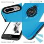 DESOF iPhone 8 Plus Case, iPhone 7 Plus Case with Ring Holder Kickstand, 360°Adjustable Ring Grip Stand Work with Magnetic Car Mount Anti-Fingerprint Slim Cover for Apple iPhone 8P 5.5 inch - Blue