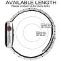 Fullmosa Compatible Apple Watch Band 38mm 40mm 42mm 44mm, Stainless Steel Metal For Apple Watch Bands,38mm 40mm Sliver