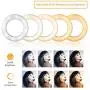 LimoStudio 14 inch Diameter Dimmable Continuous Round LED Ring Light, Beauty Facial Shoot, Smartphone, Youtube, Vine Self-Portrait, Light Stand Tripod, Camera Mount Adapter, Photo Studio, AGG2203