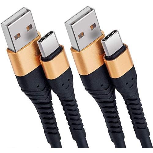 2Pack 6Ft USB Type C Cable, 3A Fast Charge Cord Compatible with Samsung Galaxy S20/S10/S9/S8/A10/A20/A51/Note 8/9/10,LG V20/V30/V40, USB-C to USB-A Fast Charging C