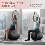 Trideer Exercise Ball (45-85cm) Extra Thick Yoga Ball Chair, Heavy Duty Stability Ball Supports 2200lbs, Birthing Ball with Quick Pump (Office & Home & Gym)