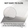 GriAddict Upgrade Mesh Screen for Medium & Large Big Green Egg Replacement Accessories, Stainless Punched Metal Panel Work with Green Egg Draft Door Parts, More Robust Than The Original Equipment